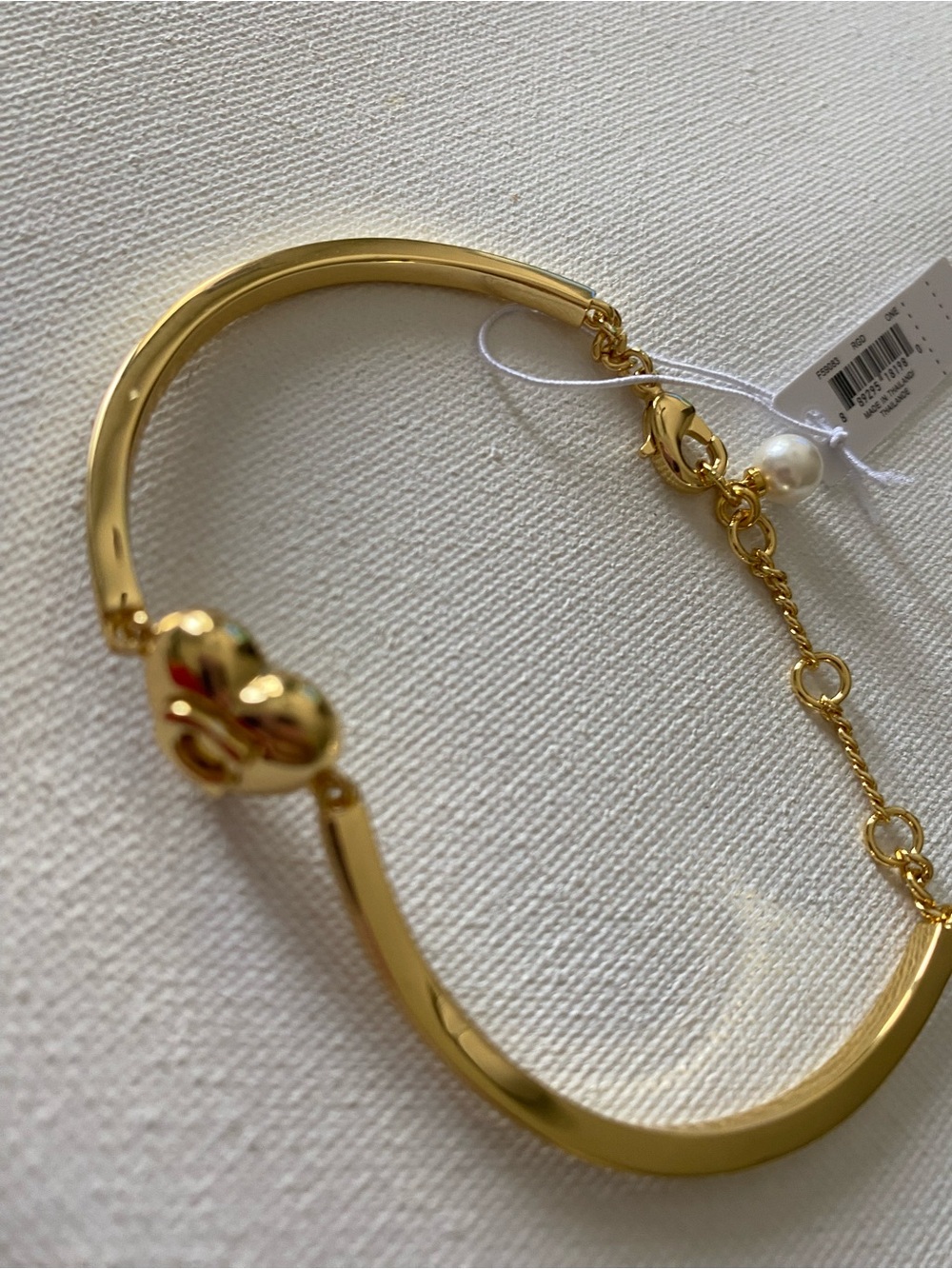 Coach Gold Heart Bangle Bracelet - Picture 3 of 4